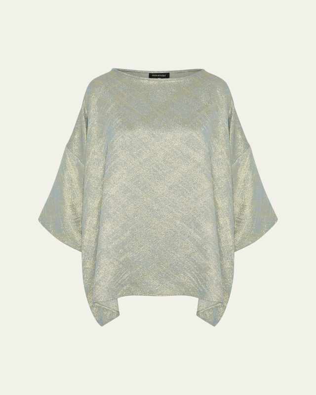 Three-Quarter Sleeve Bateau Neck Tunic (Long Length)